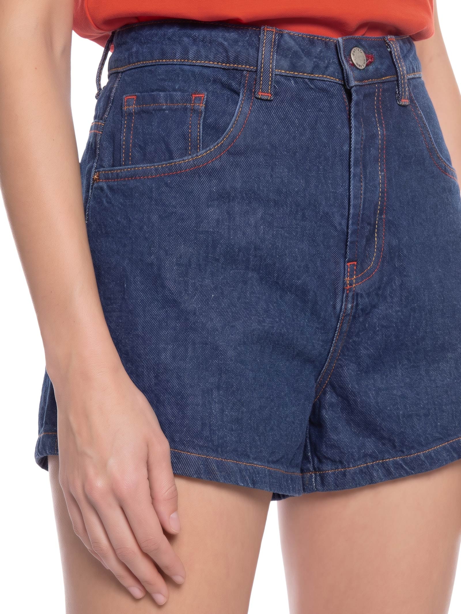 Short Feminino Jeans Maré Mansa Azul Cantão