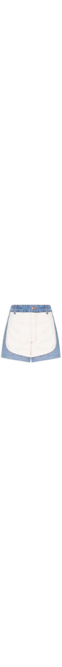 Short Feminino Jeans Mix Sarja - Azul
