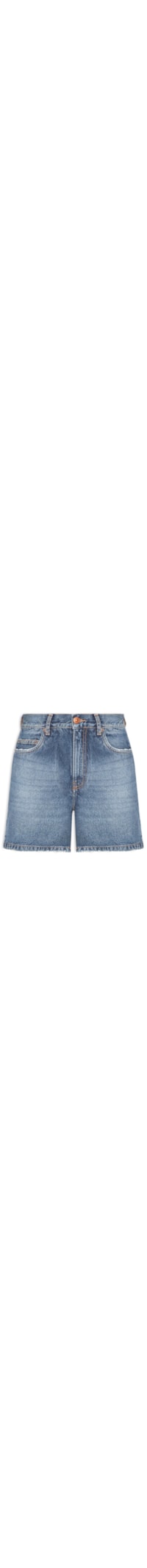 Short Feminino Jeans Mom Fit Pence New Basic - Azul