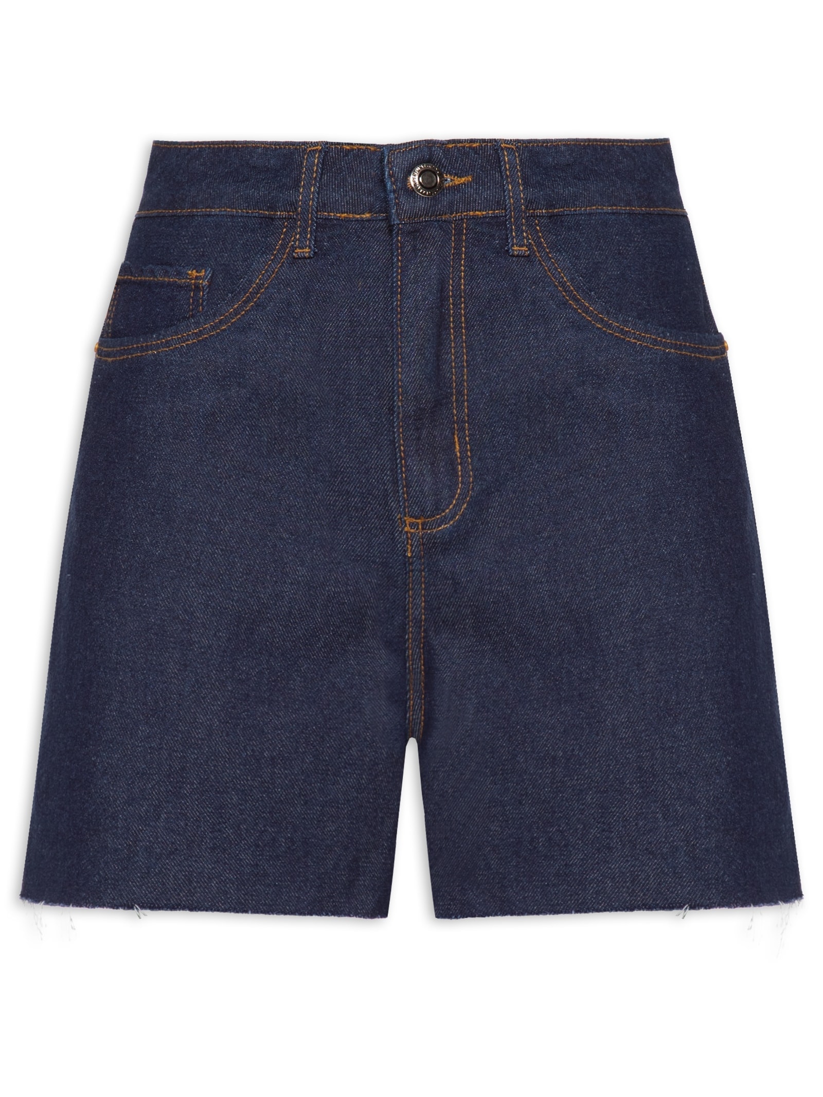 Short Feminino Jeans Mom Super High Azul Lança Perfume