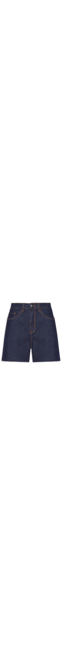 Short Feminino Jeans Mom Super High - Azul