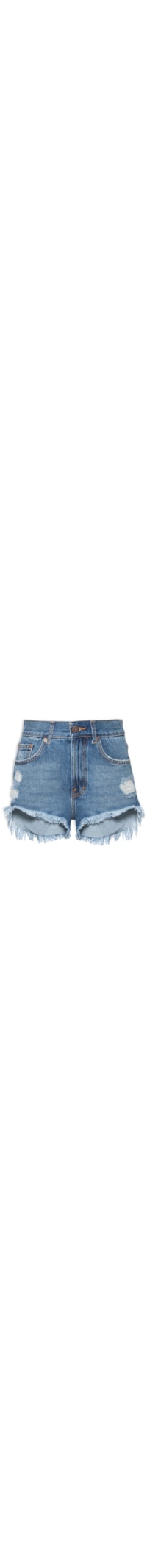 Short Feminino Jeans Mullet - Azul