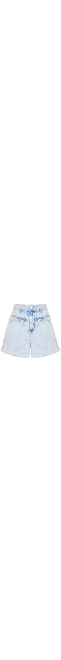 Short Feminino Jeans Pala V - Azul