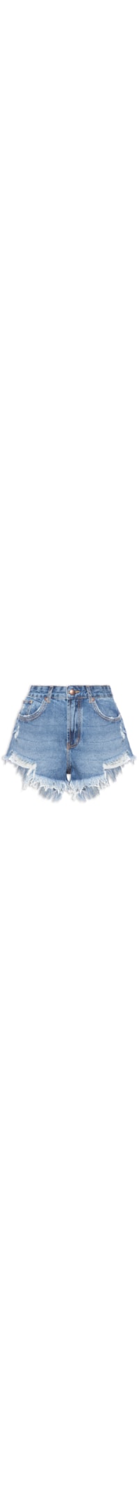 Short Feminino Jeans Praiano - Azul