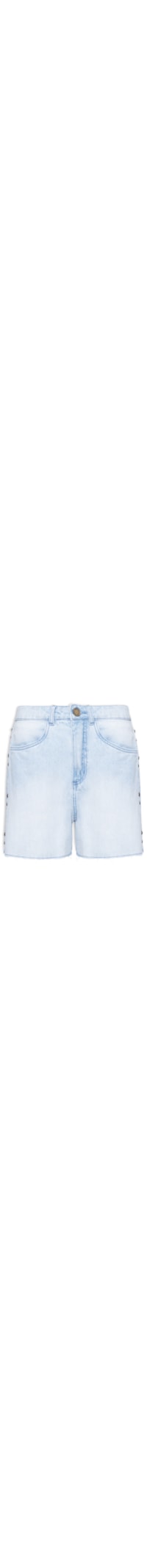 Short Feminino Jeans Recorte Lateral - Azul