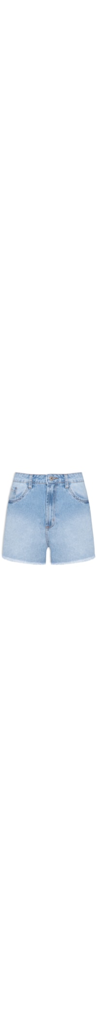 Short Feminino Jeans Relaxed High - Azul