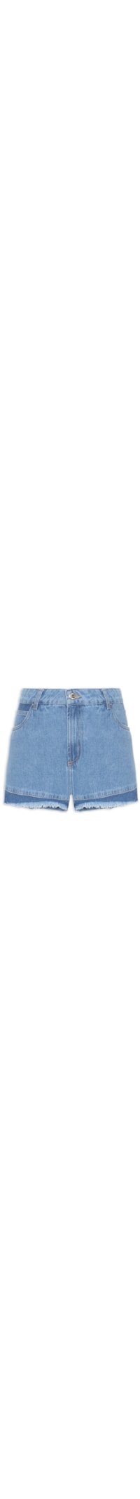 Short Feminino Jeans Relaxed Low - Azul