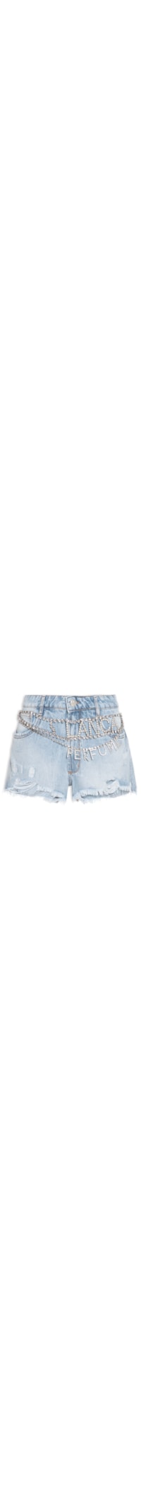 Short Feminino Jeans Relaxed Low - Azul