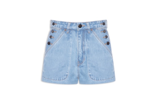 Short Feminino Jeans Sailor Jeans - Azul
