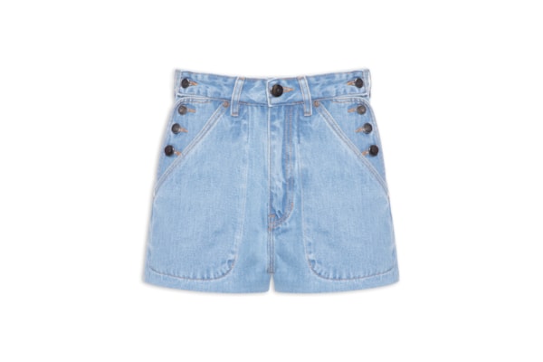 Short Feminino Jeans Sailor Jeans - Azul