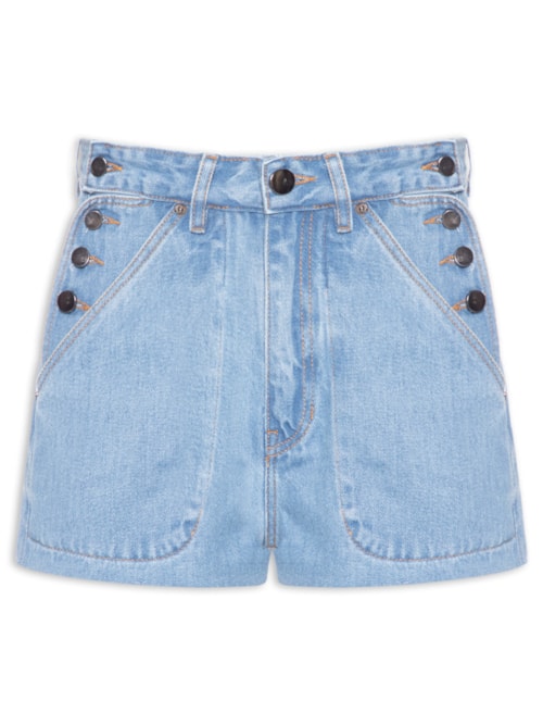 Short Feminino Jeans Sailor Jeans - Azul