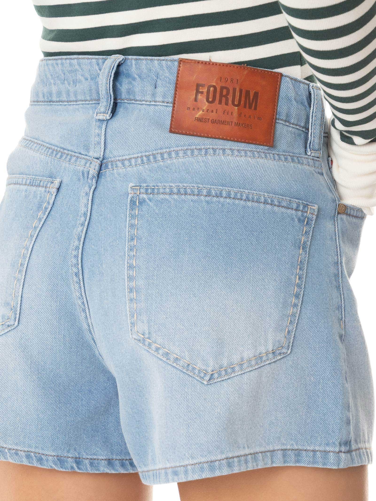 Short Feminino Jeans Sofia Azul Forum