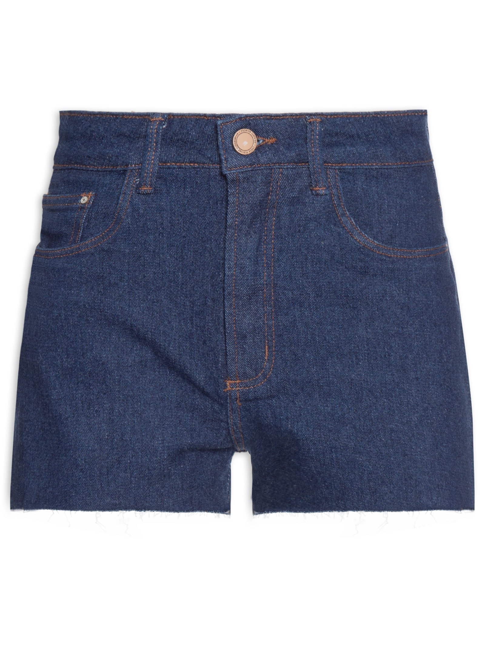Short Feminino Jeans Super High Azul Lança Perfume