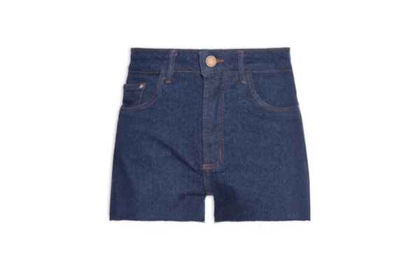 Short Feminino Jeans Super High - Azul