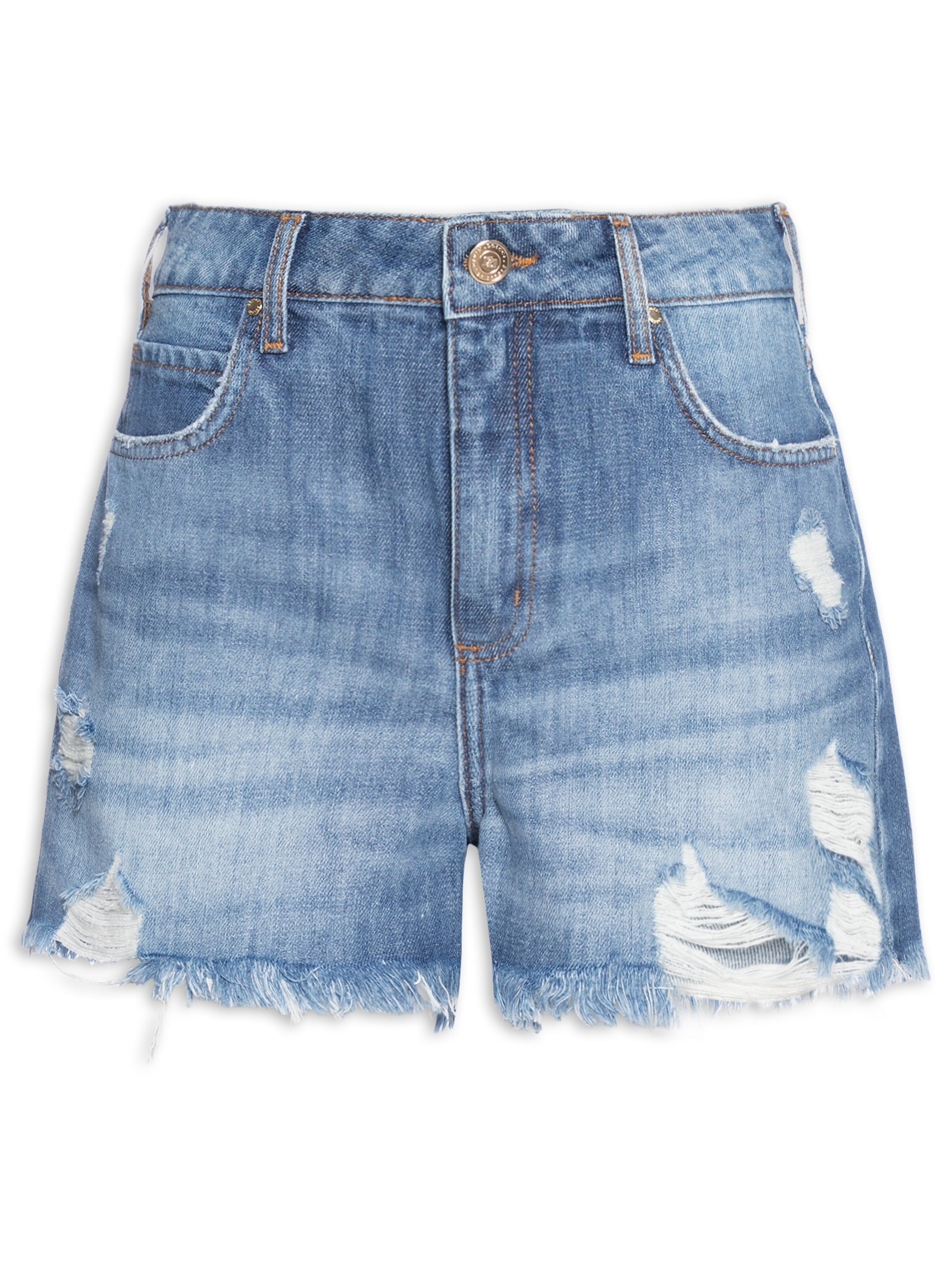 Short Feminino Jeans Taylor Azul Colcci