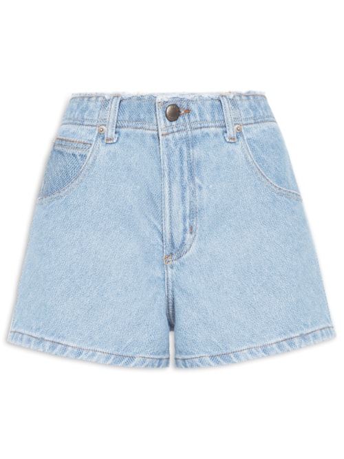 Short Feminino Jeans Textura – Azul