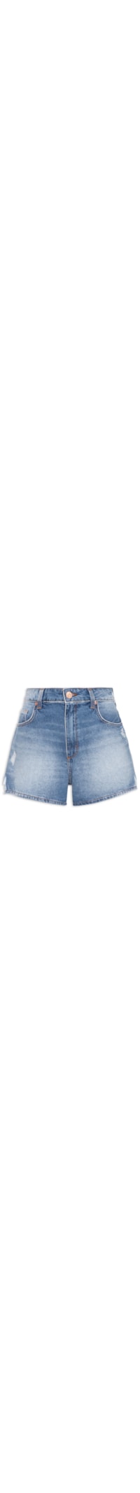 Short Feminino Jeans Vintage - Azul