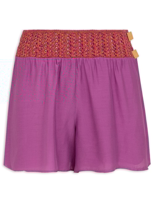 Short Feminino Kasey Detalhe – Rosa