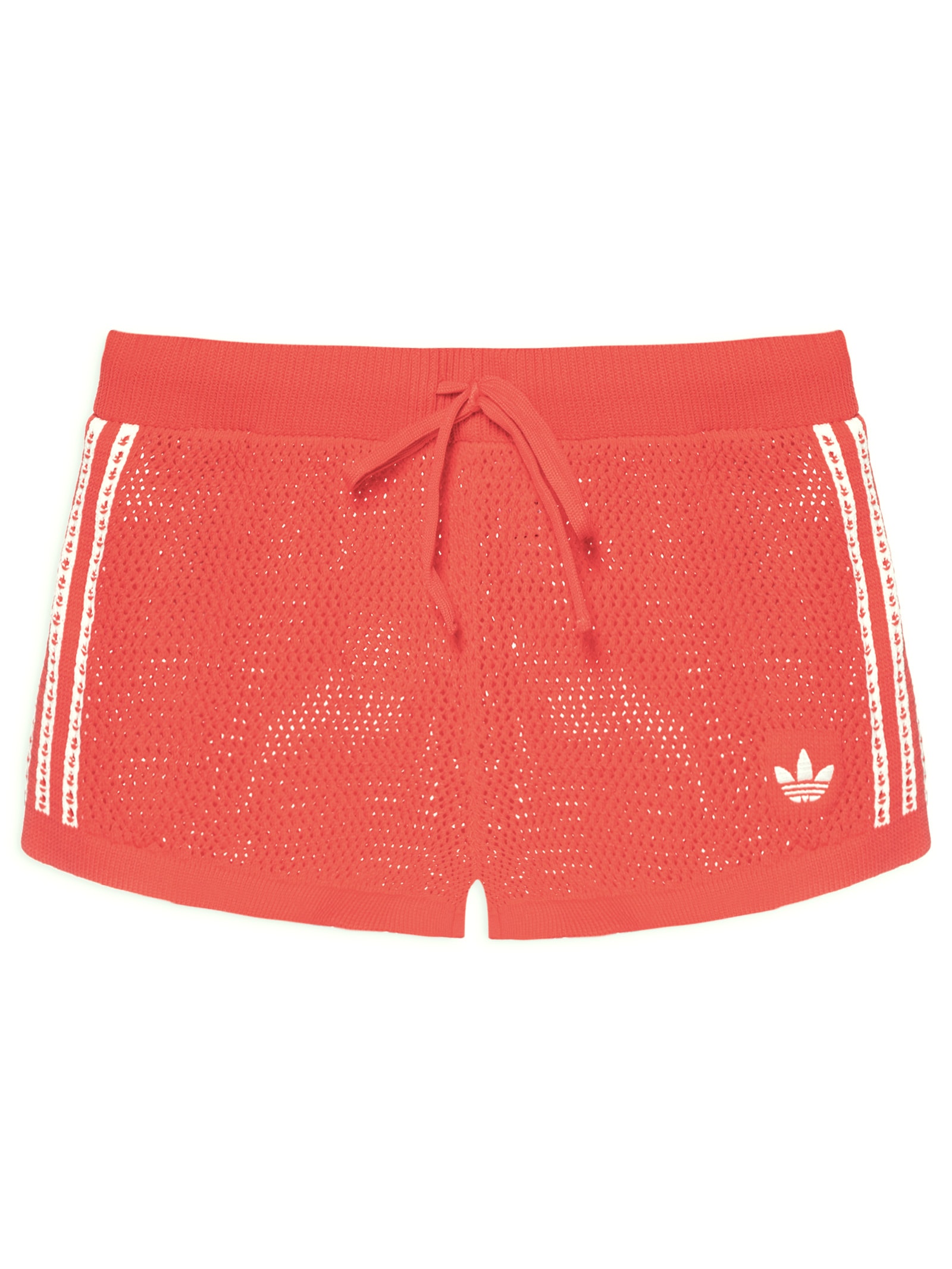 Short Feminino Knitted Crochet Vermelho Adidas Originals