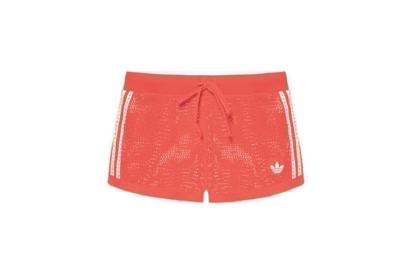 Short Feminino Knitted Crochet - Vermelho