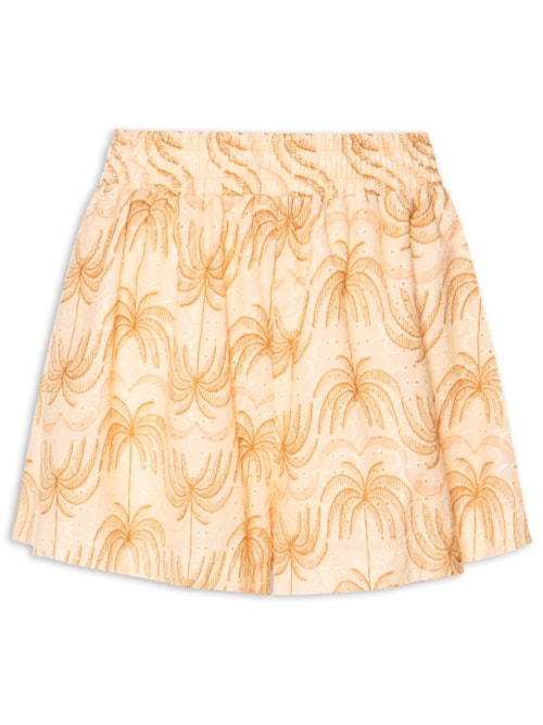 Short Feminino Laise Estampado – Bege