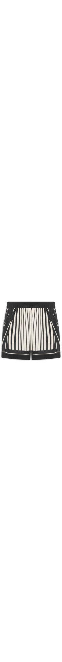 Short Feminino Lenço Listras Pb - Preto