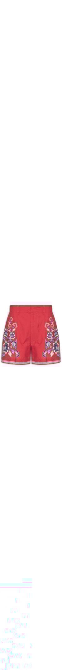Short Feminino Lenço Náutico - Vermelho