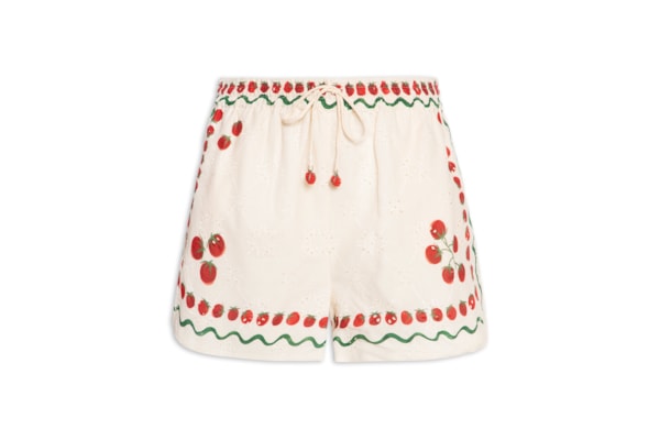 Short Feminino Lenço Tomatinhos - Bege