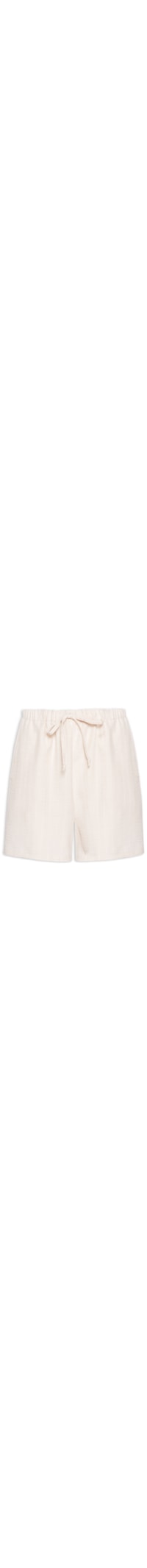 Short Feminino Leve Listrado - Off White