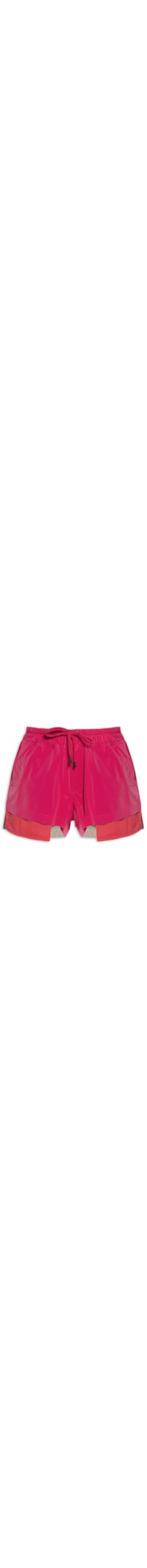 Short Feminino Like Leather Emborrachado - Rosa