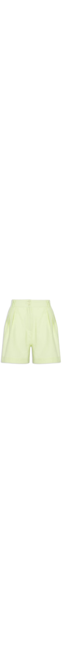 Short Feminino Like Linen Alfaiatado - Verde