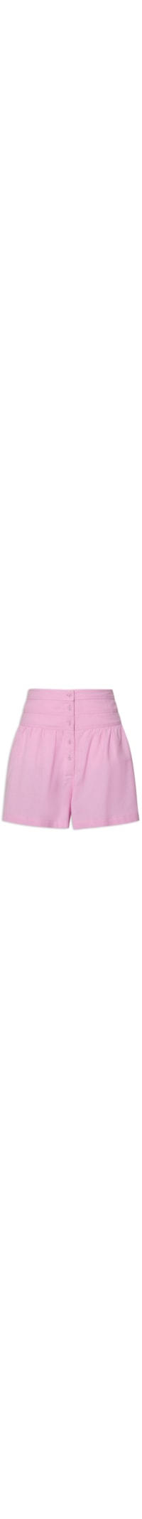 Short Feminino Like Linen Vista Botões - Rosa