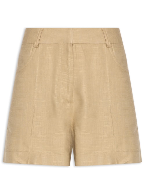 Short Feminino Linho – Bege