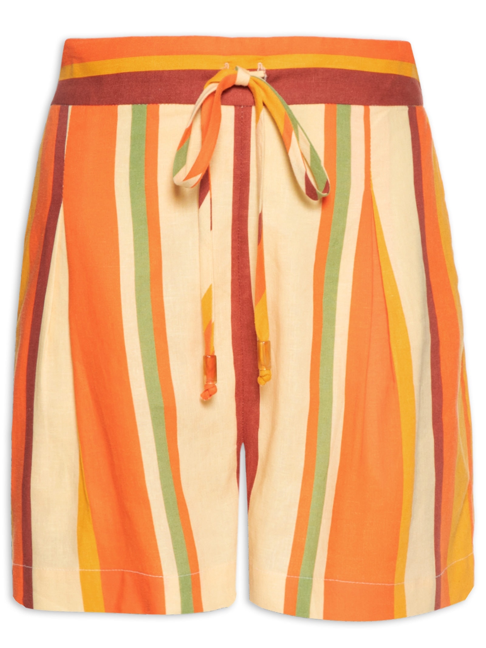 Short Feminino Linho Calma Laranja Dress To