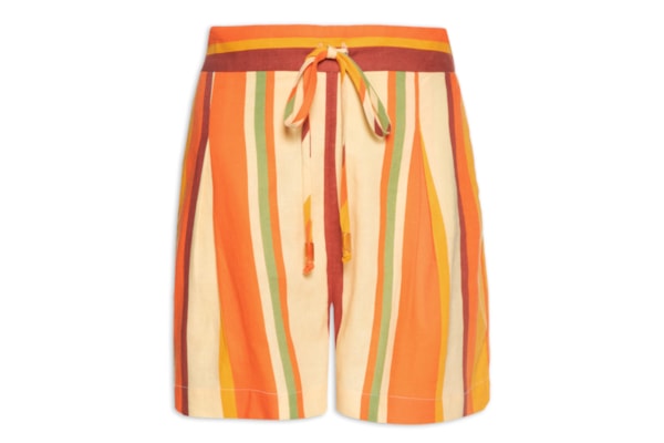 Short Feminino Linho Calma - Laranja