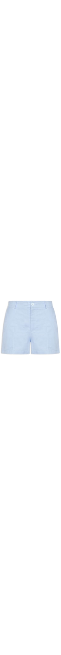 Short Feminino Linho Com Bolso - Azul
