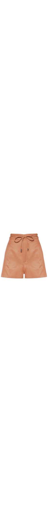 Short Feminino Linho - Laranja