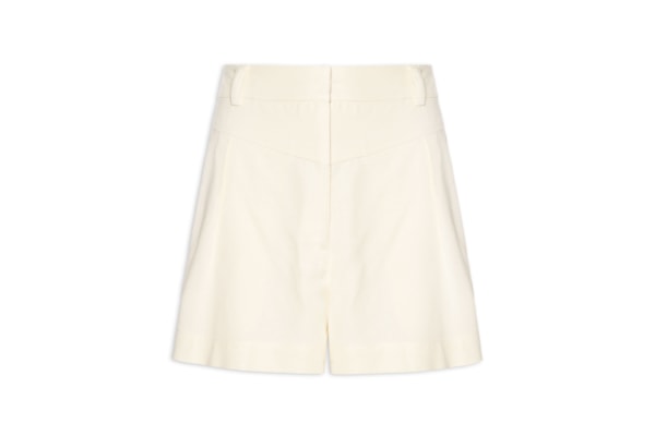 Short Feminino Linho Pala Frente - Amarelo