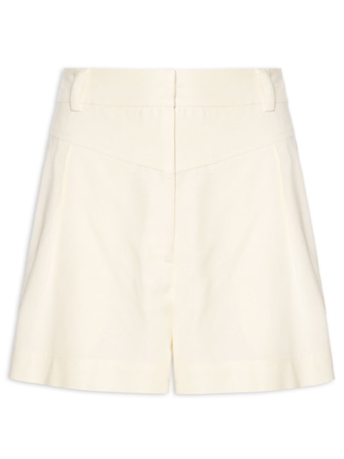Short Feminino Linho Pala Frente – Amarelo