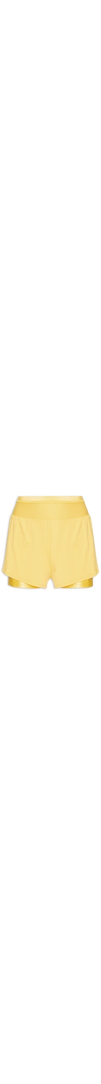 Short Feminino Liso - Amarelo