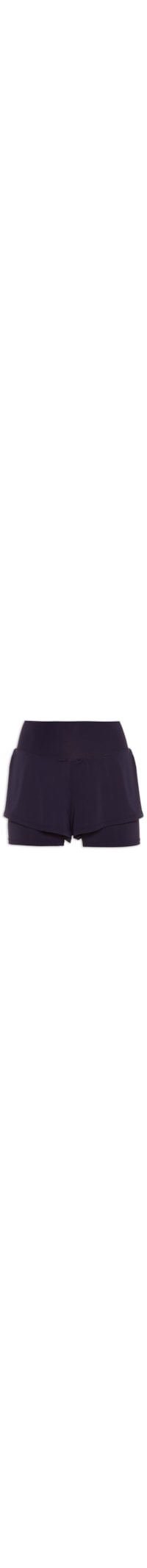 Short Feminino Liso - Azul