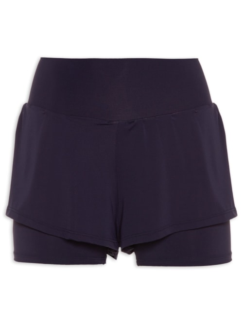 Short Feminino Liso – Azul