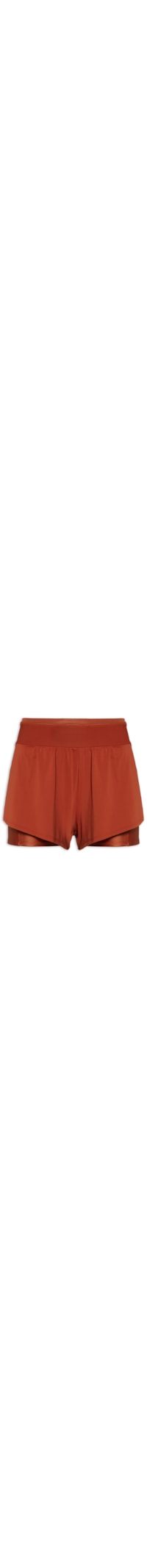 Short Feminino Liso - Laranja