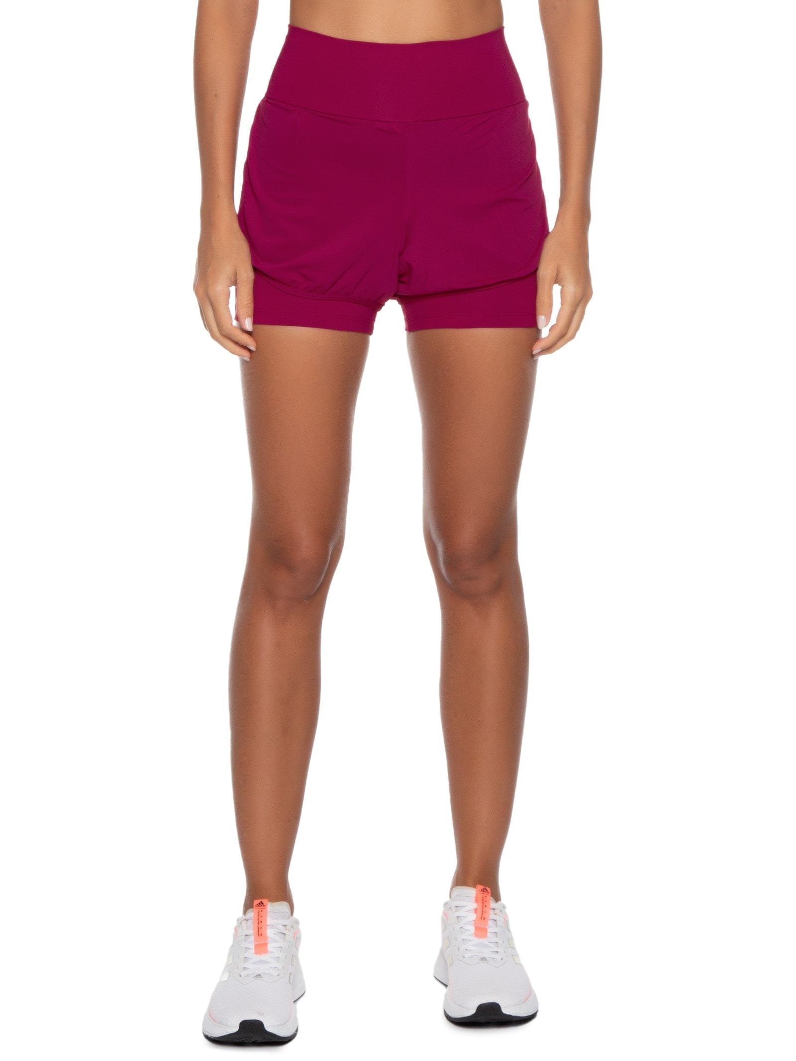 Short Feminino Liso Move Rosa Body For Sure