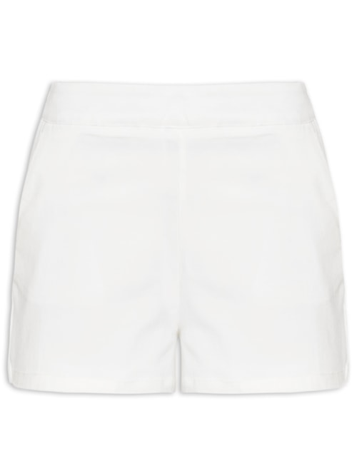 Short Feminino Liso – Off White