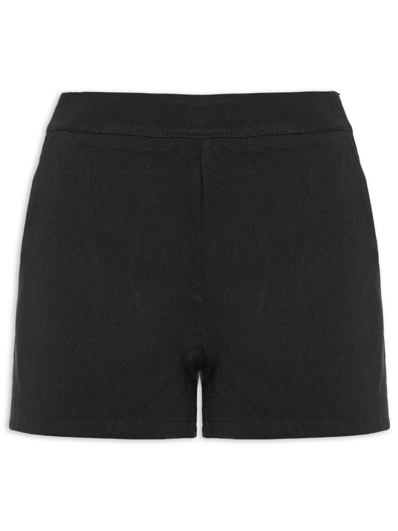 Short Feminino Liso Preto Market 33