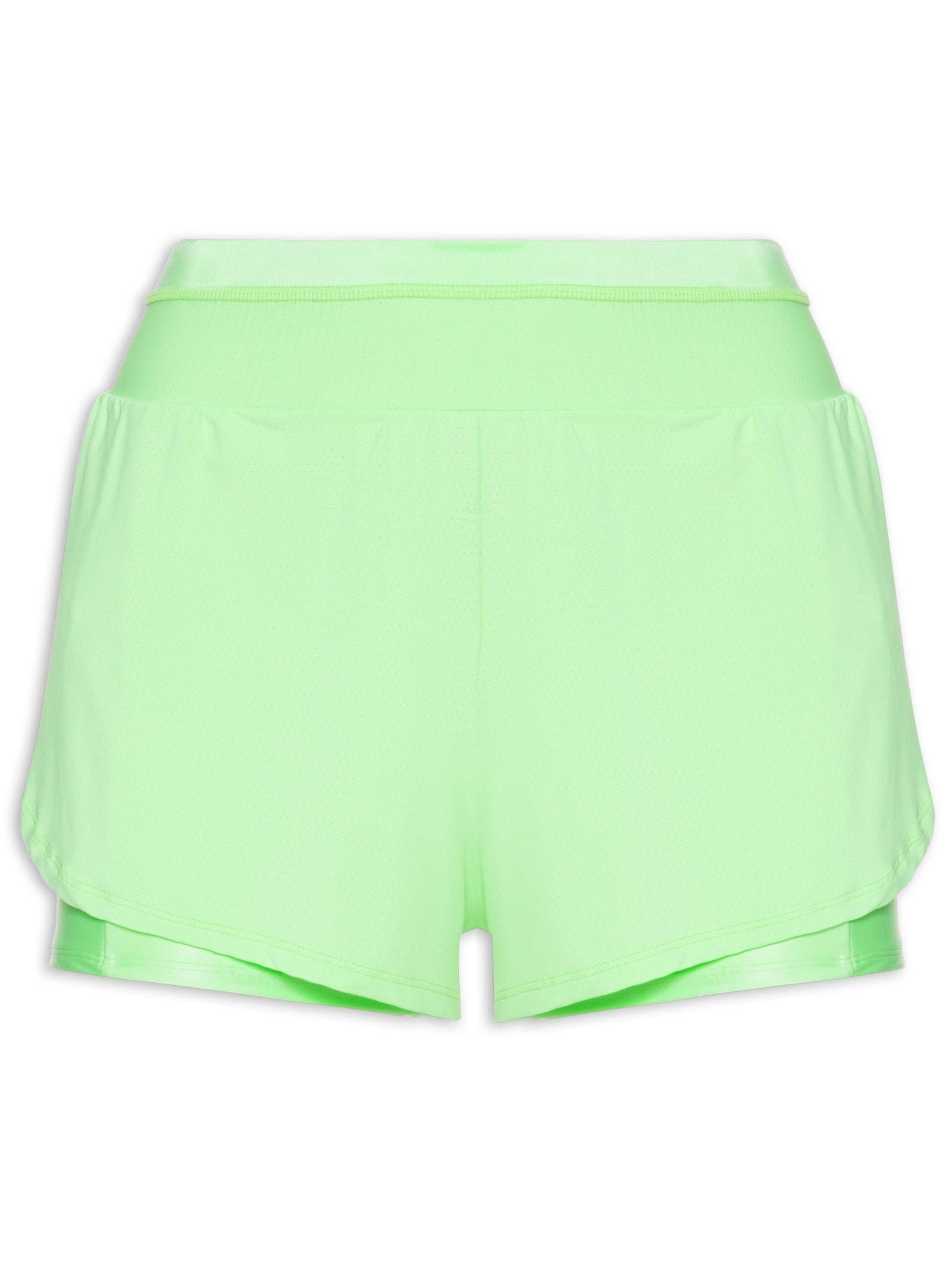 Short Feminino Liso Verde Body For Sure