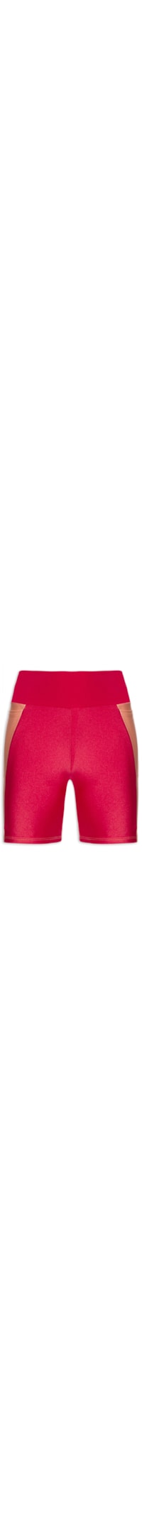 Short Feminino Liso - Vermelho