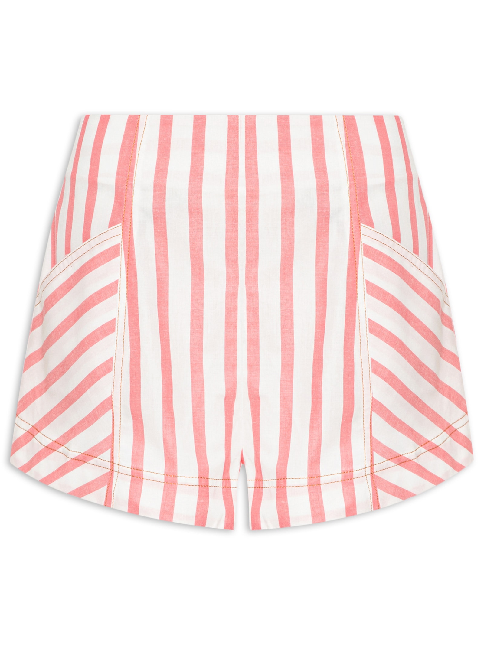 Short Feminino Listra Burburinho Vermelho Farm