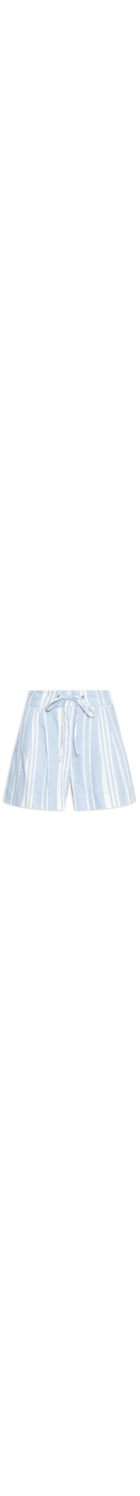 Short Feminino Listrado - Azul